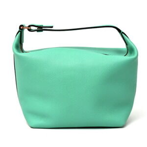 Valextra Mochi Bag, Handbag, Shoulder Soft Calfskin, Blue-Green